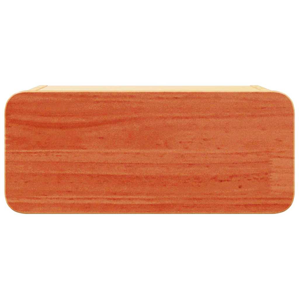 vidaXL Κομοδίνο Κερωτό καφέ 39 x 34 x 16,5 εκ. Μασίφ ξύλο πεύκου