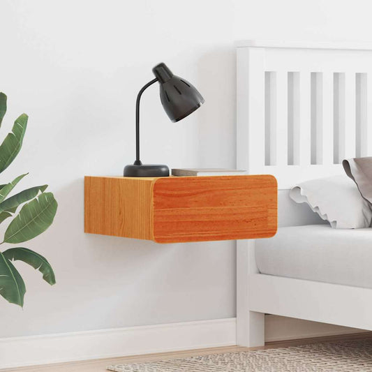 vidaXL Κομοδίνο 2 pcs Κερωτό καφέ 39 x 34 x 16,5 εκ. Μασίφ ξύλο πεύκου