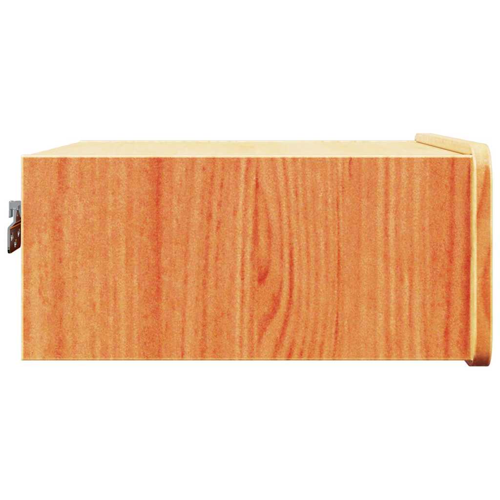 vidaXL Κομοδίνο 2 pcs Κερωτό καφέ 39 x 34 x 16,5 εκ. Μασίφ ξύλο πεύκου