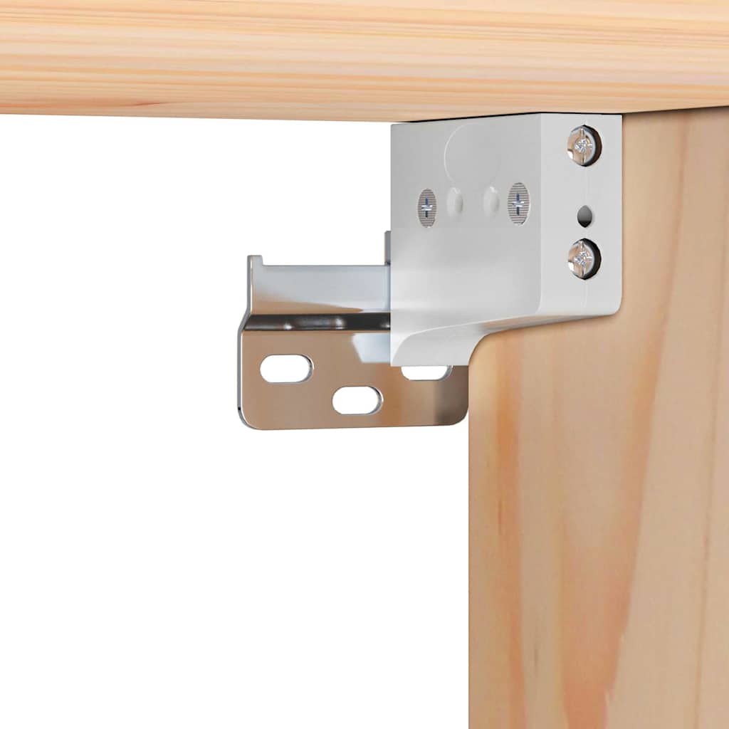 vidaXL Κομοδίνο με συρτάρι Καφέ 38 x 36 x 29,5 εκ Μασίφ ξύλο πεύκου