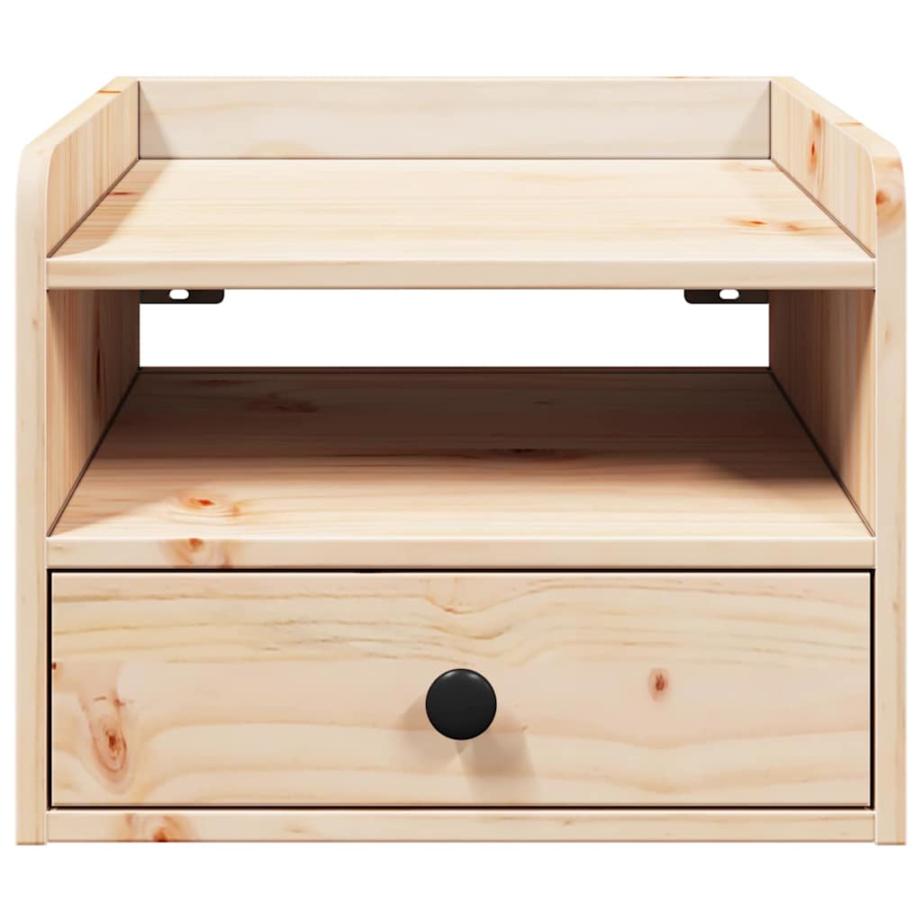 vidaXL Κομοδίνο 2 pcs Καφέ 38 x 36 x 29,5 εκ Μασίφ ξύλο πεύκου