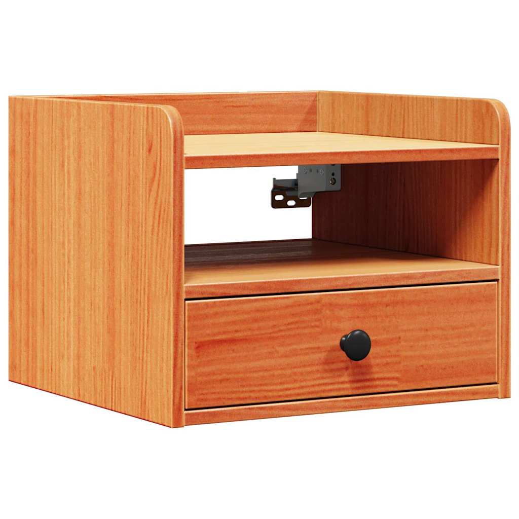 vidaXL Κομοδίνο Κερωτό καφέ 38 x 36 x 29,5 εκ Μασίφ ξύλο πεύκου