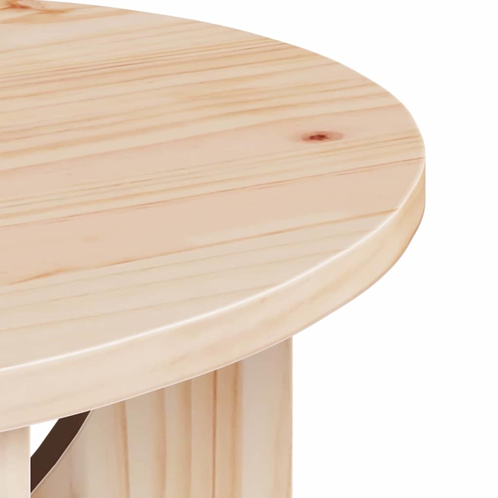 vidaXL Τραπεζάκι σαλονιού Φυσικό 50 x 50 x 35 cm Μασίφ ξύλο πεύκου