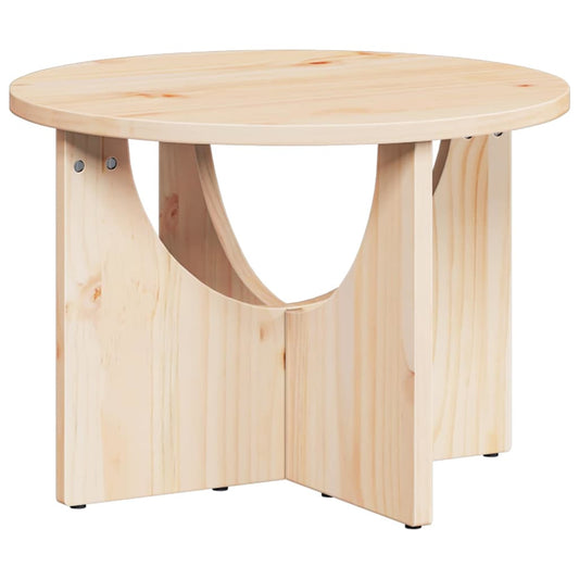 vidaXL Τραπεζάκι σαλονιού Φυσικό 50 x 50 x 35 cm Μασίφ ξύλο πεύκου