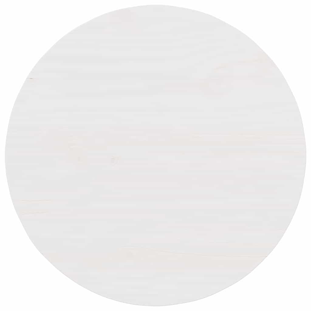 vidaXL Τραπεζάκι σαλονιού Λευκό 50 x 50 x 35 cm Μασίφ ξύλο πεύκου
