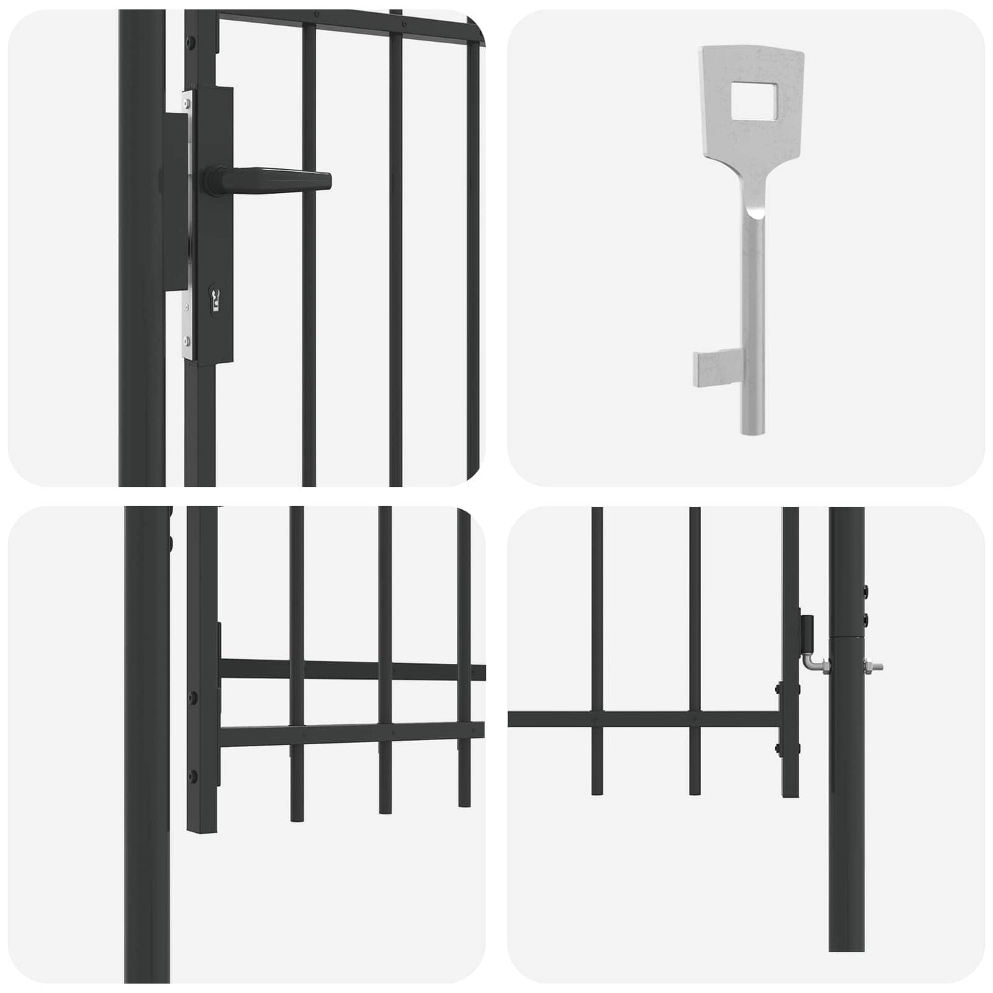 vidaXL Πύλη Φράχτη BOXTEL 103 x 150 cm Χάλυβας με επίστρωση πούδρας