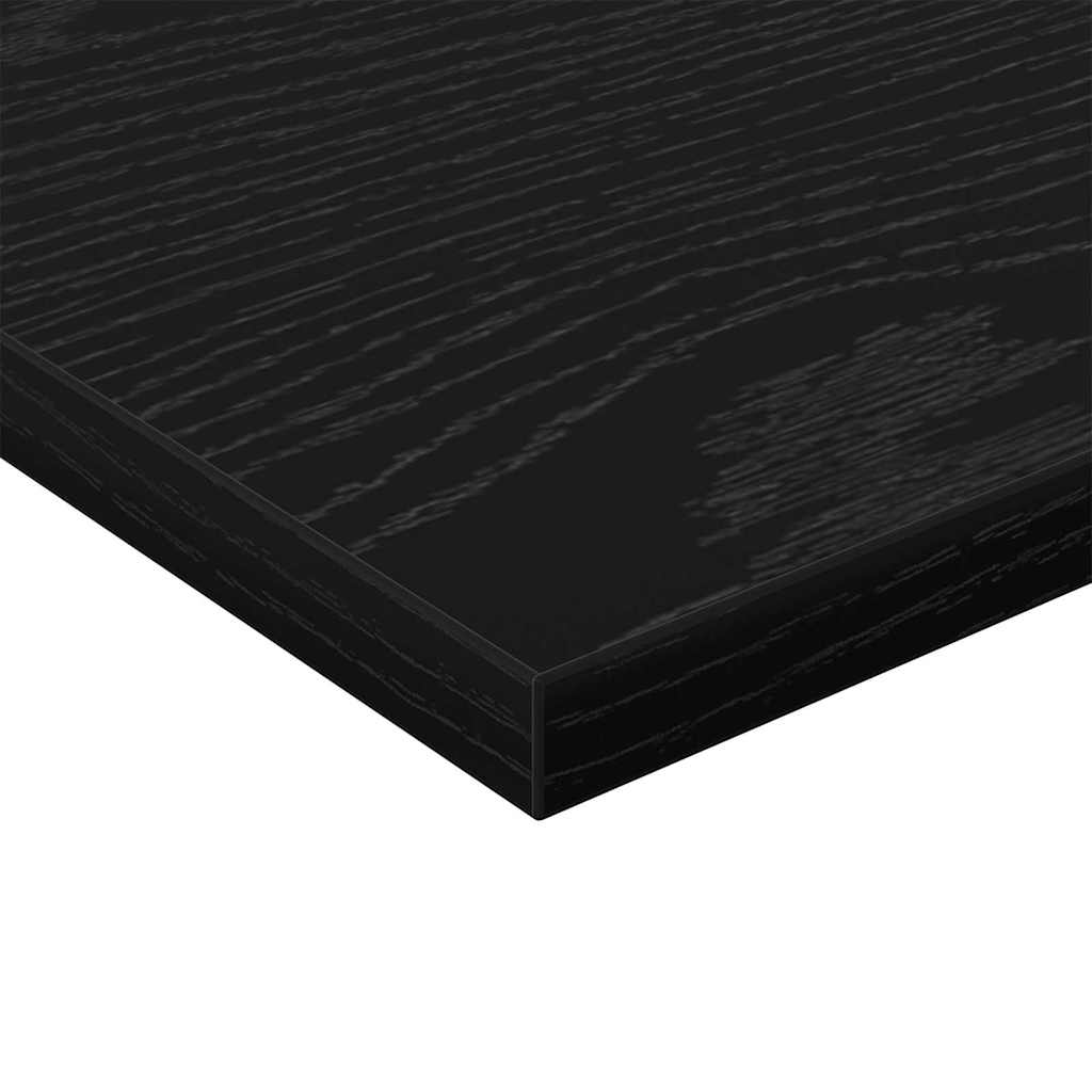 vidaXL Ράφι Βιβλίων 4 pcs Μαύρο 40 x 30 x 1.5 cm Επεξεργασμένο ξύλο