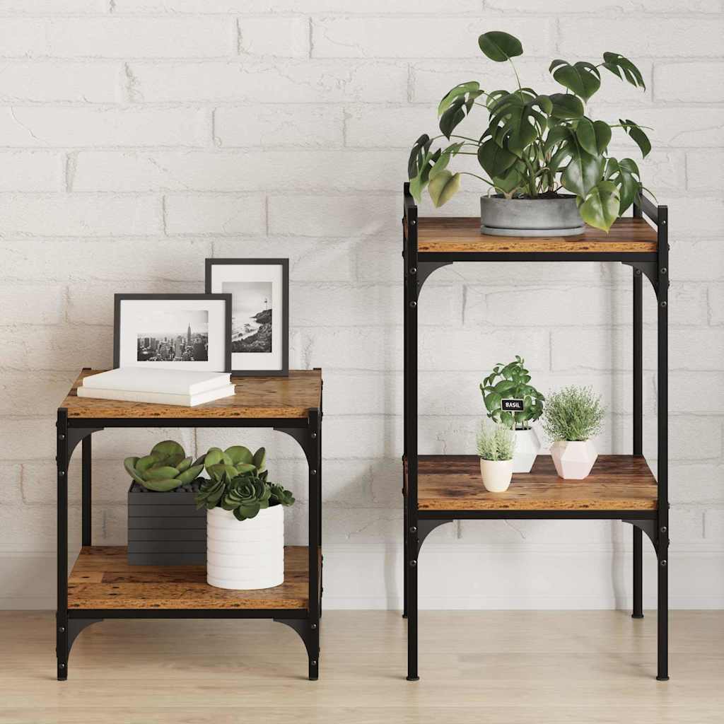 vidaXL Ράφι Βιβλίων 4 pcs Καφέ 40 x 40 x 1.5 cm Επεξεργασμένο ξύλο