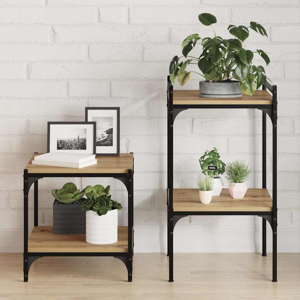 vidaXL Ράφι Βιβλίων 4 pcs Καφέ 40 x 40 x 1.5 cm Επεξεργασμένο ξύλο