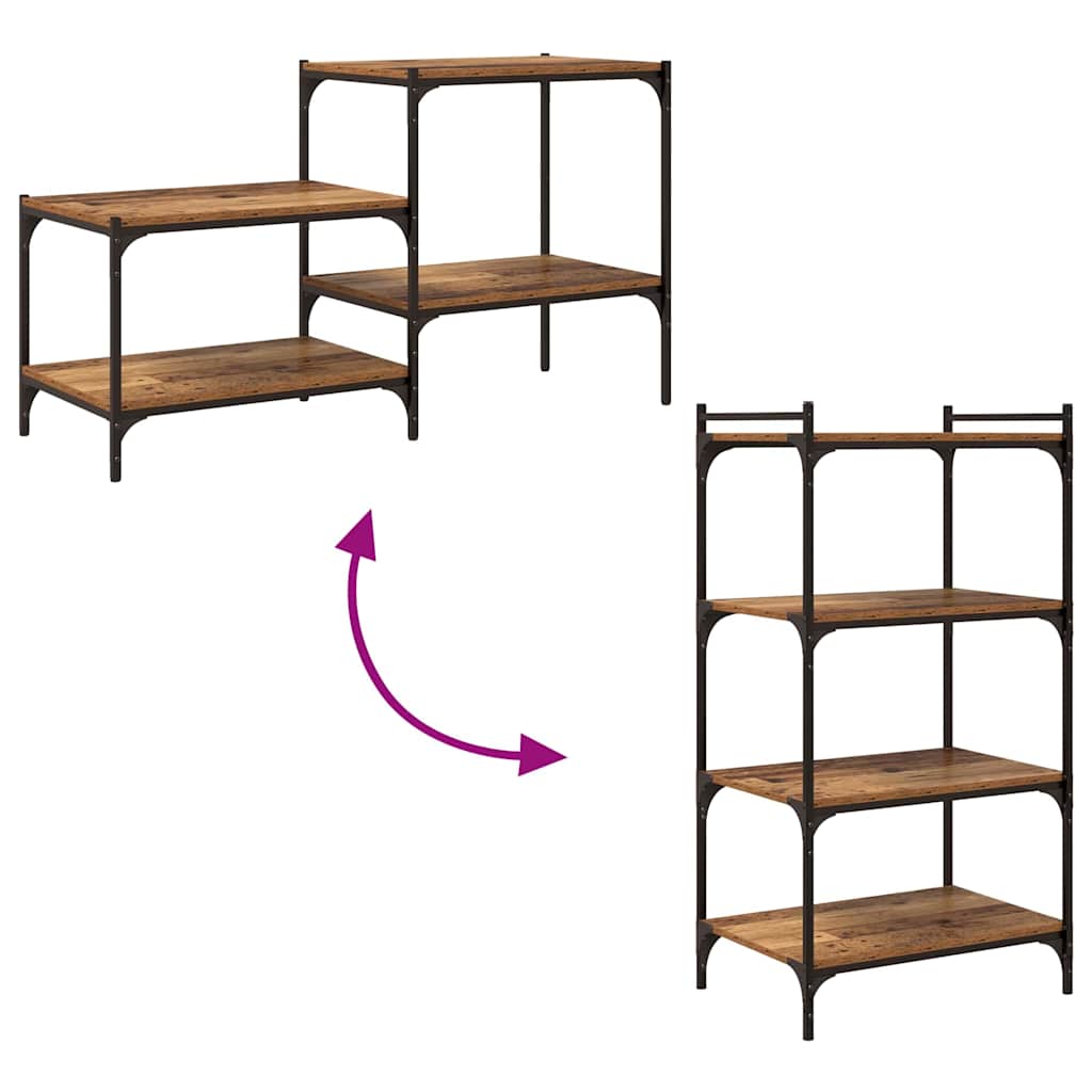 vidaXL Ράφι Βιβλίων 4 pcs Καφέ 60 x 40 x 1.5 cm Επεξεργασμένο ξύλο