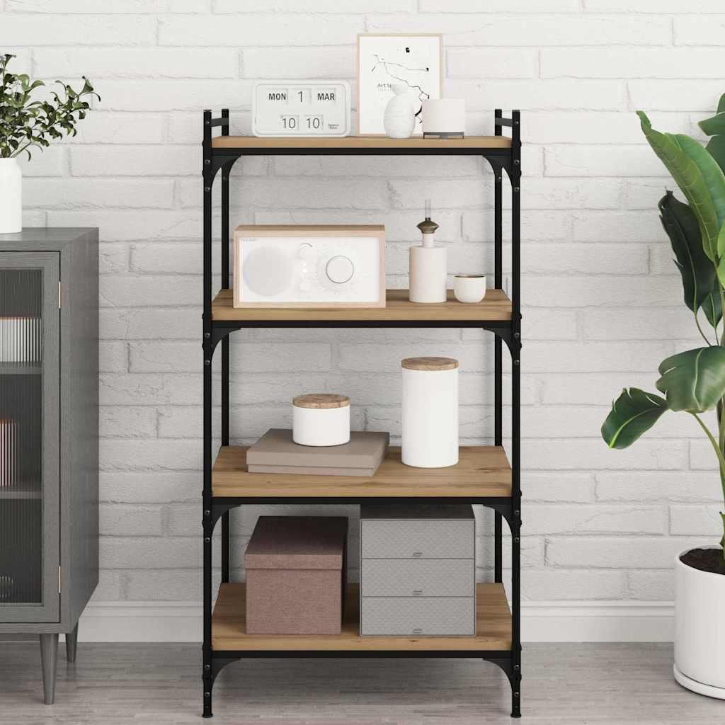 vidaXL Ράφι Βιβλίων 4 pcs Καφέ 60 x 40 x 1.5 cm Επεξεργασμένο ξύλο