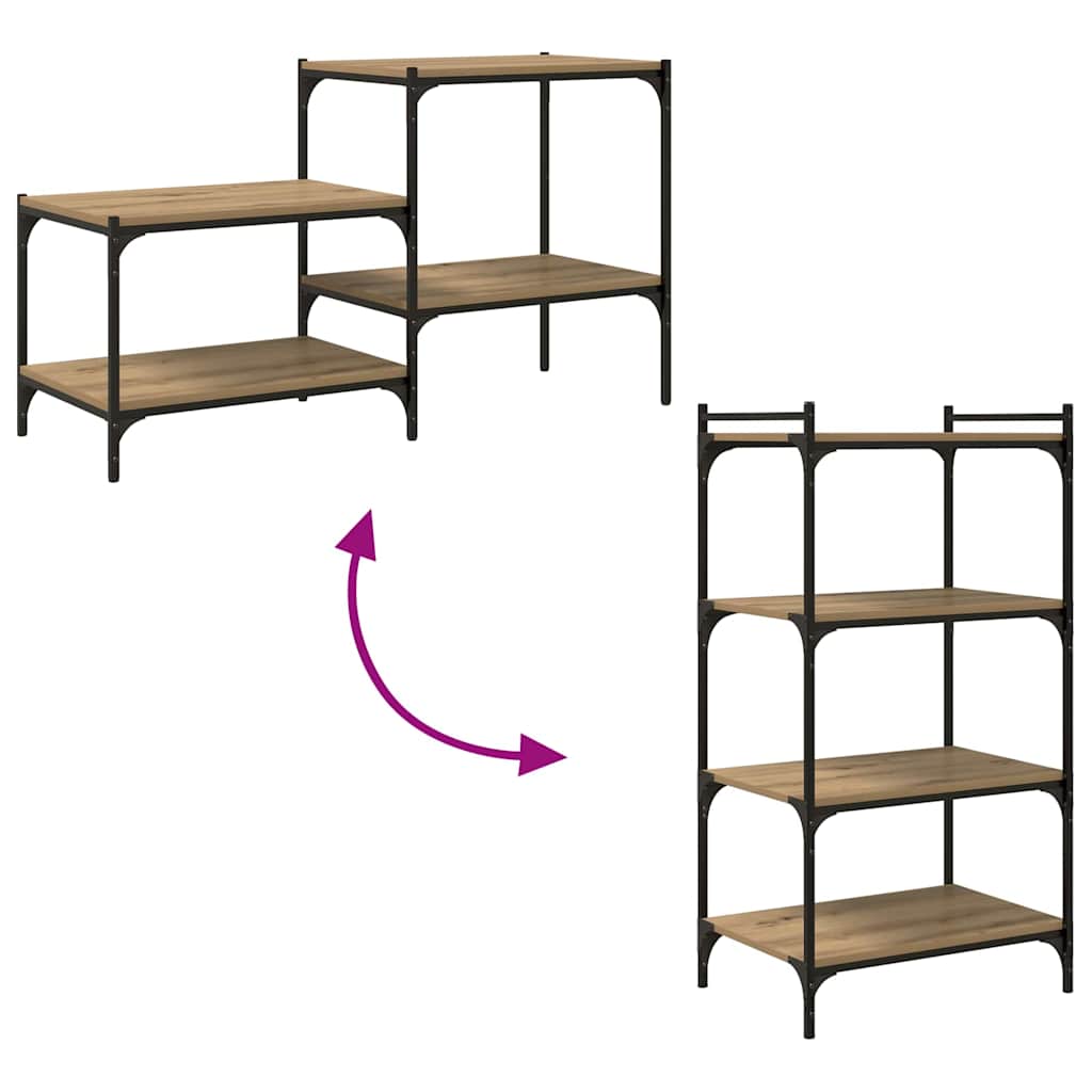 vidaXL Ράφι Βιβλίων 4 pcs Καφέ 60 x 40 x 1.5 cm Επεξεργασμένο ξύλο