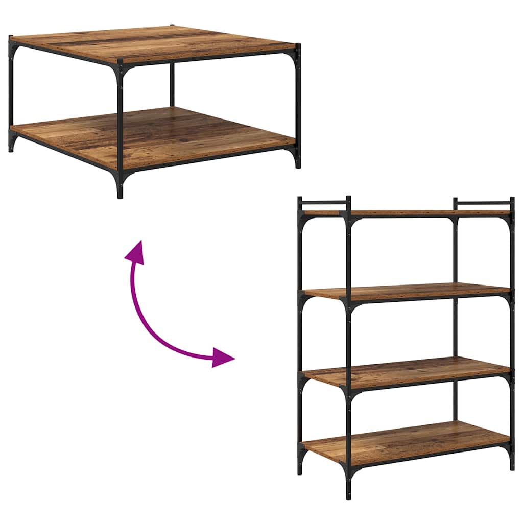 vidaXL Ράφι Βιβλίων 4 pcs Καφέ 80 x 40 x 1.5 cm Επεξεργασμένο ξύλο