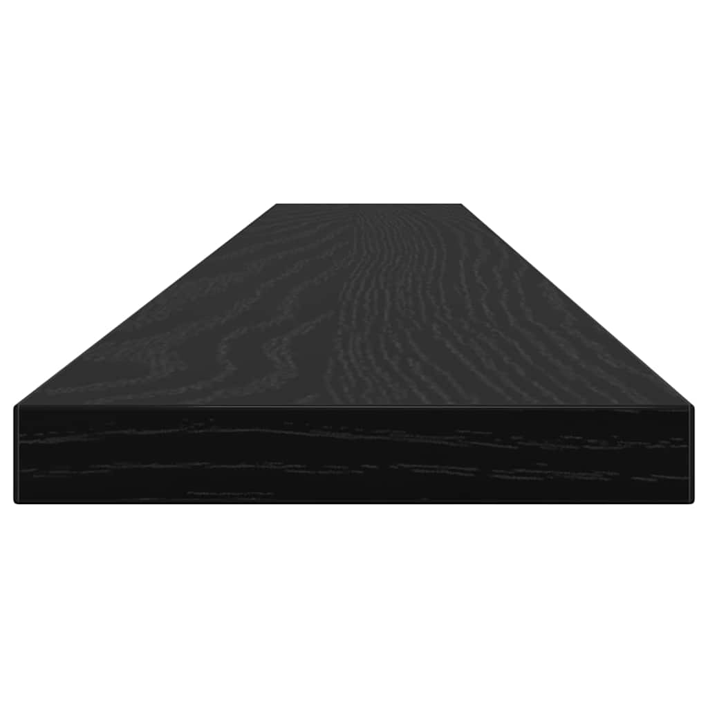 vidaXL Ράφι Βιβλίων 4 pcs Μαύρο 100 x 10 x 1,5 cm Επεξεργασμένο ξύλο