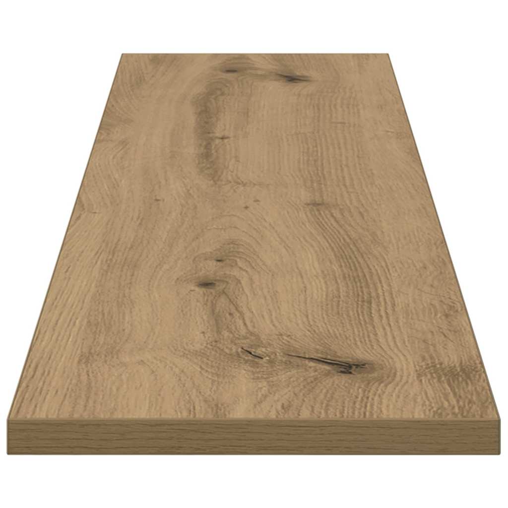 vidaXL Ράφι Βιβλίων 4 pcs Καφέ 100 x 20 x 1,5 cm Επεξεργασμένο ξύλο