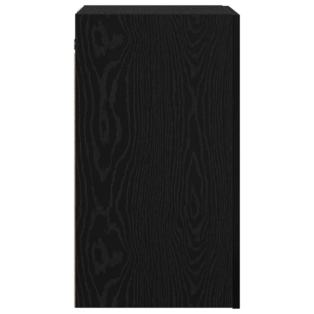 vidaXL Τηλεοπτική Κάβα Τοίχου 2 pcs Μαύρη Οξυά 30,5 x 30 x 60 εκ.