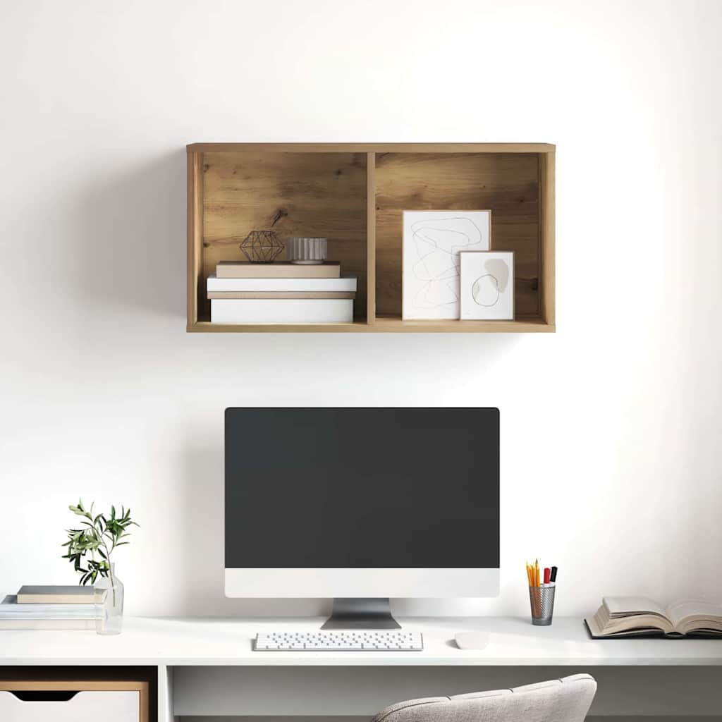 vidaXL Σετ επίπλου τηλεόρασης Επιτοίχιο Artisan Oak 37 x 37 x 72 εκ