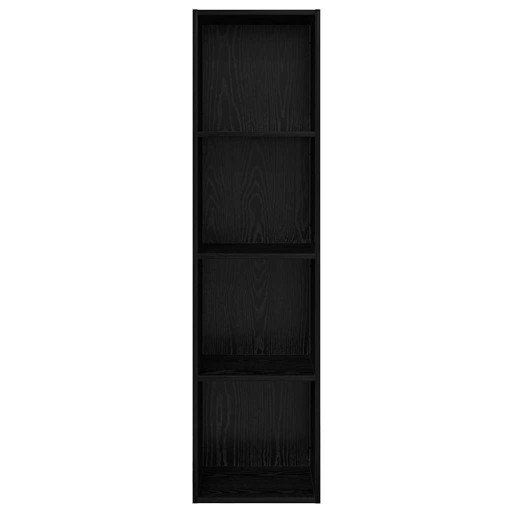 vidaXL Σετ επίπλου τηλεόρασης Επιτοίχιο Μαύρη Οξυά 37 x 37 x 142,5 εκ