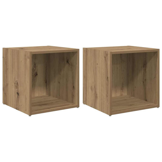 vidaXL Σετ επίπλου τηλεόρασης 2 pcs Artisan Oak 37 x 35 x 37,5 εκ