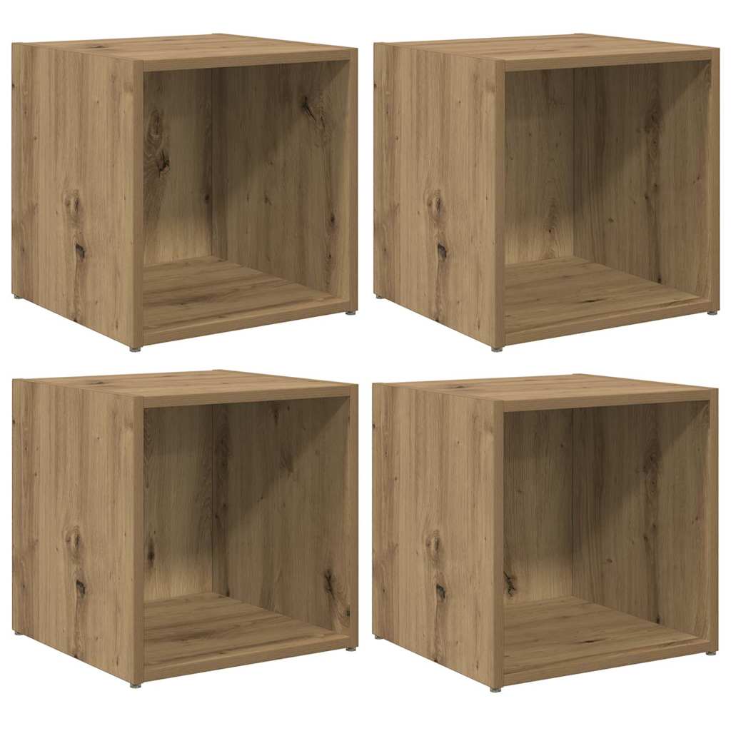 vidaXL Σετ επίπλου τηλεόρασης 4 pcs Artisan Oak 37 x 35 x 37,5 εκ