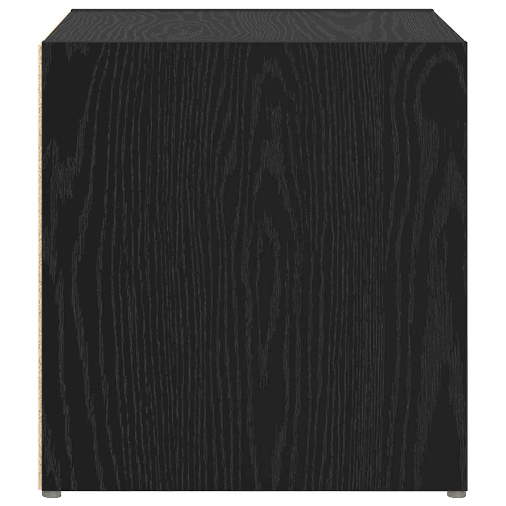 vidaXL Σετ επίπλου τηλεόρασης Επιτοίχιο 2 pcs Μαύρο 37 x 35 x 37,5 εκ