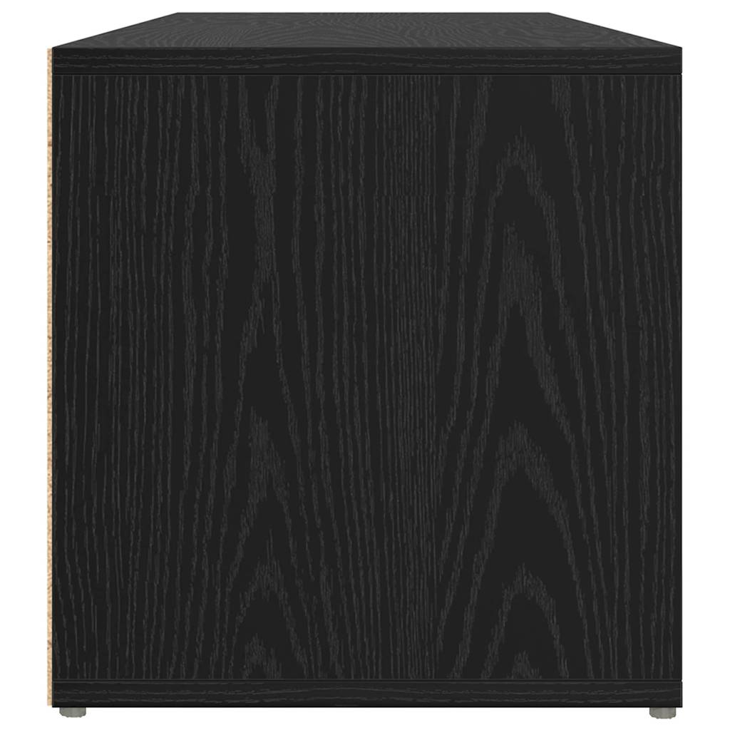 vidaXL Σετ επίπλου τηλεόρασης Μαύρο 72 x 35 x 37 εκ Επεξεργασμένο ξύλο