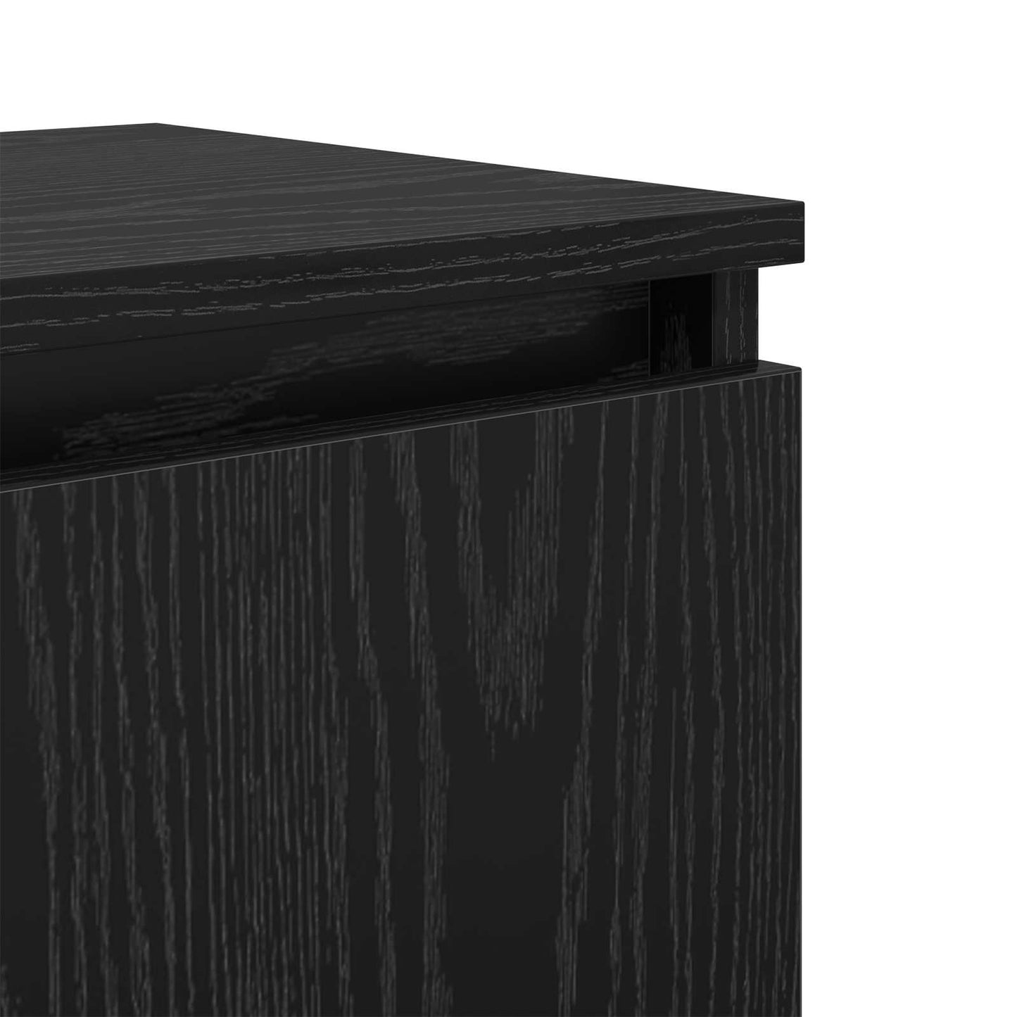 vidaXL Κομοδίνο Μαύρη δρυς 40 x 30 x 50 cm Επεξεργασμένο ξύλο