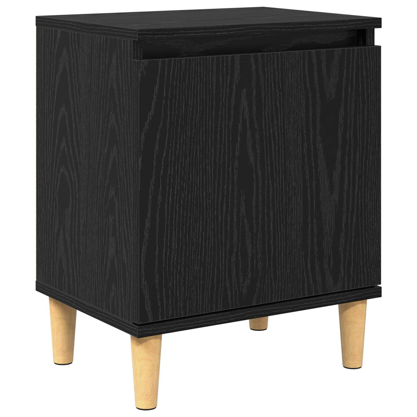 vidaXL Κομοδίνο Μαύρη δρυς 40 x 30 x 50 cm Επεξεργασμένο ξύλο
