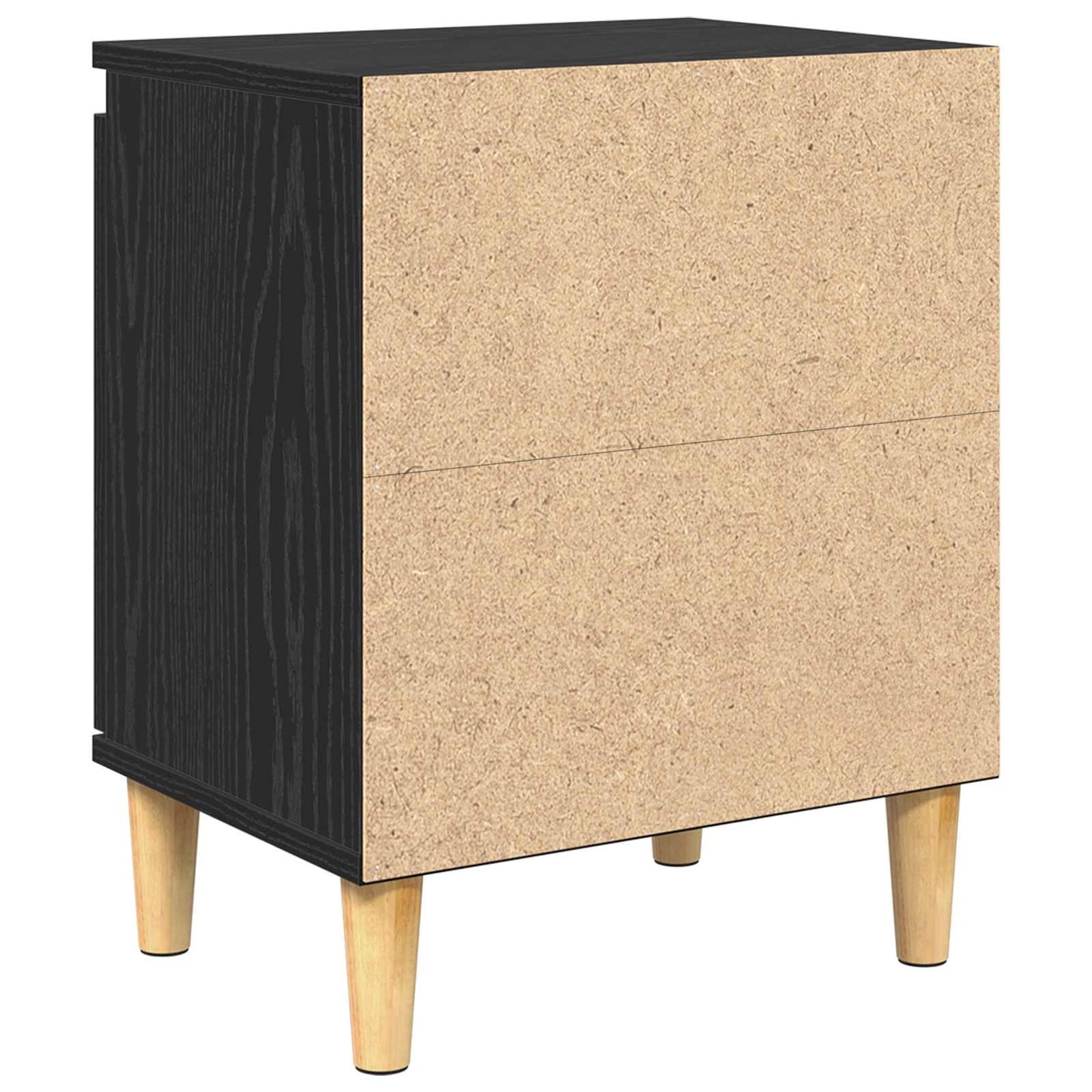 vidaXL Κομοδίνο Μαύρη δρυς 40 x 30 x 50 cm Επεξεργασμένο ξύλο