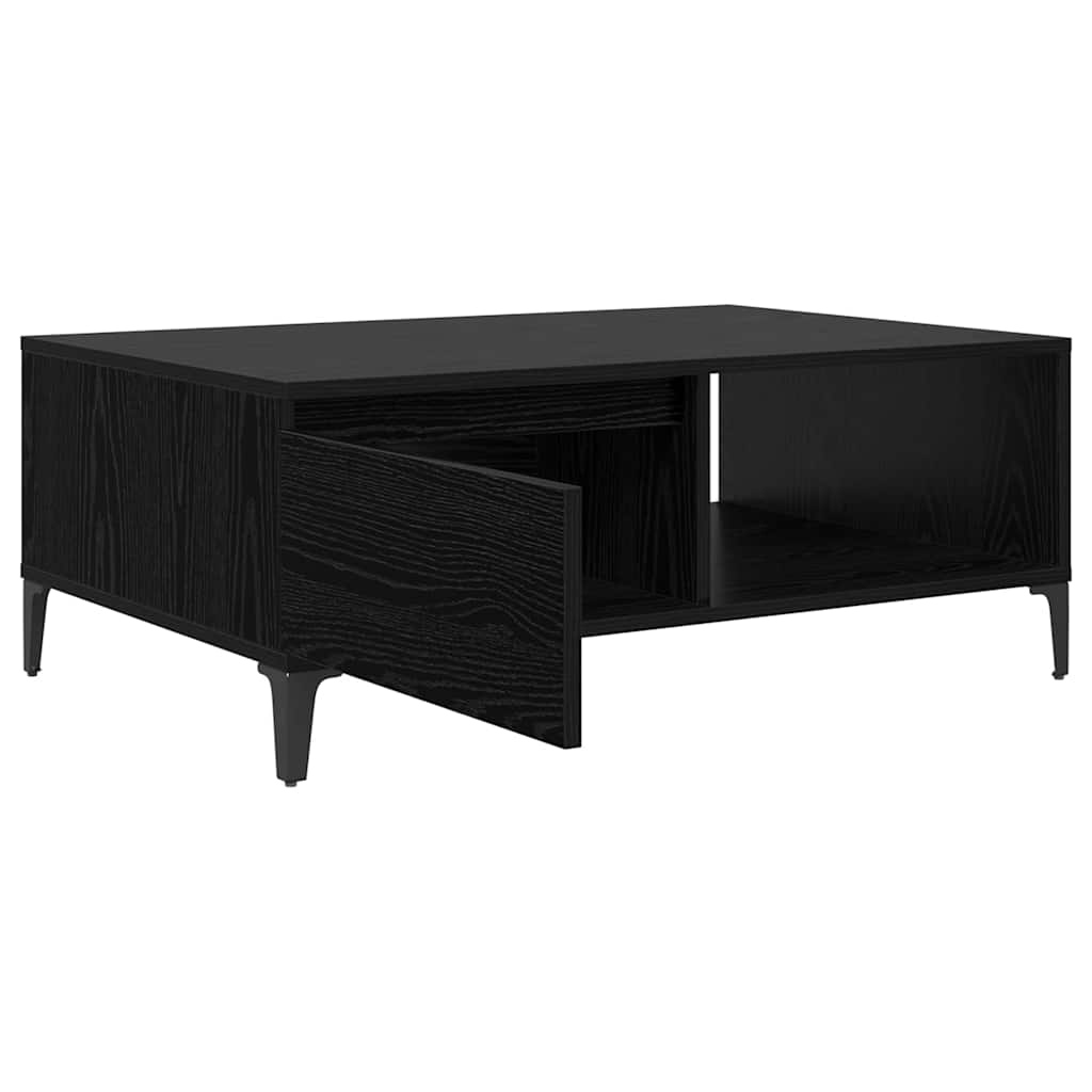 vidaXL Τραπεζάκι σαλονιού Μαύρη δρυς 90 x 60 x 35 cm