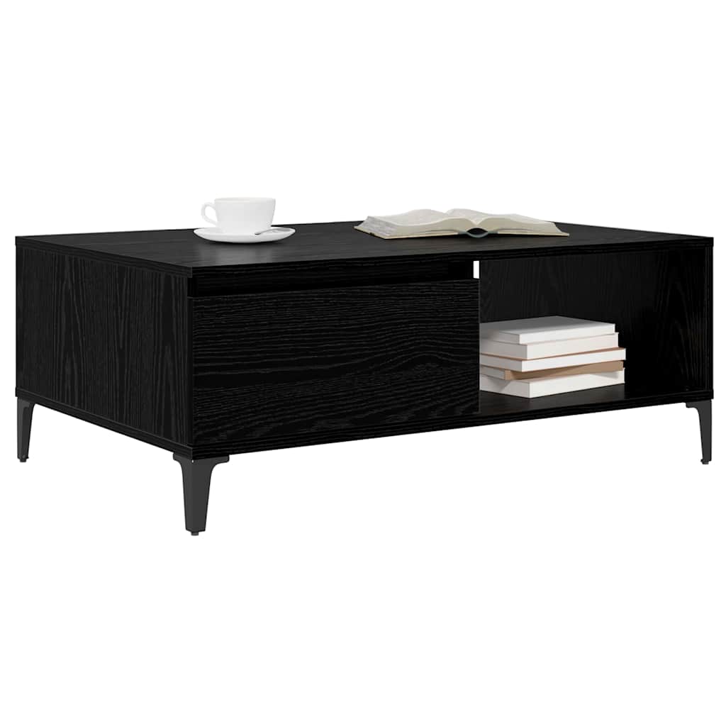 vidaXL Τραπεζάκι σαλονιού Μαύρη δρυς 90 x 60 x 35 cm