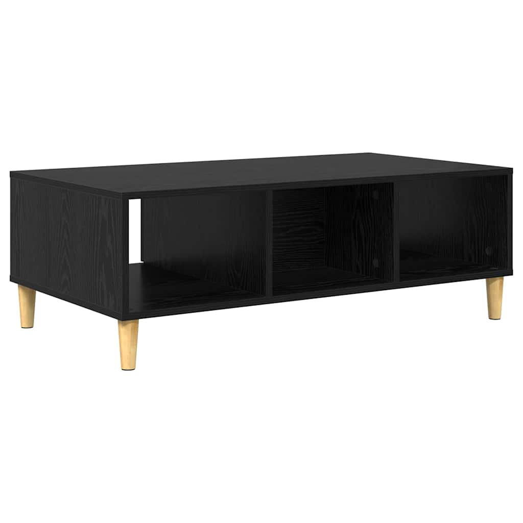 vidaXL Τραπεζάκι σαλονιού Μαύρη δρυς 103.5 x 60 x 35 εκ