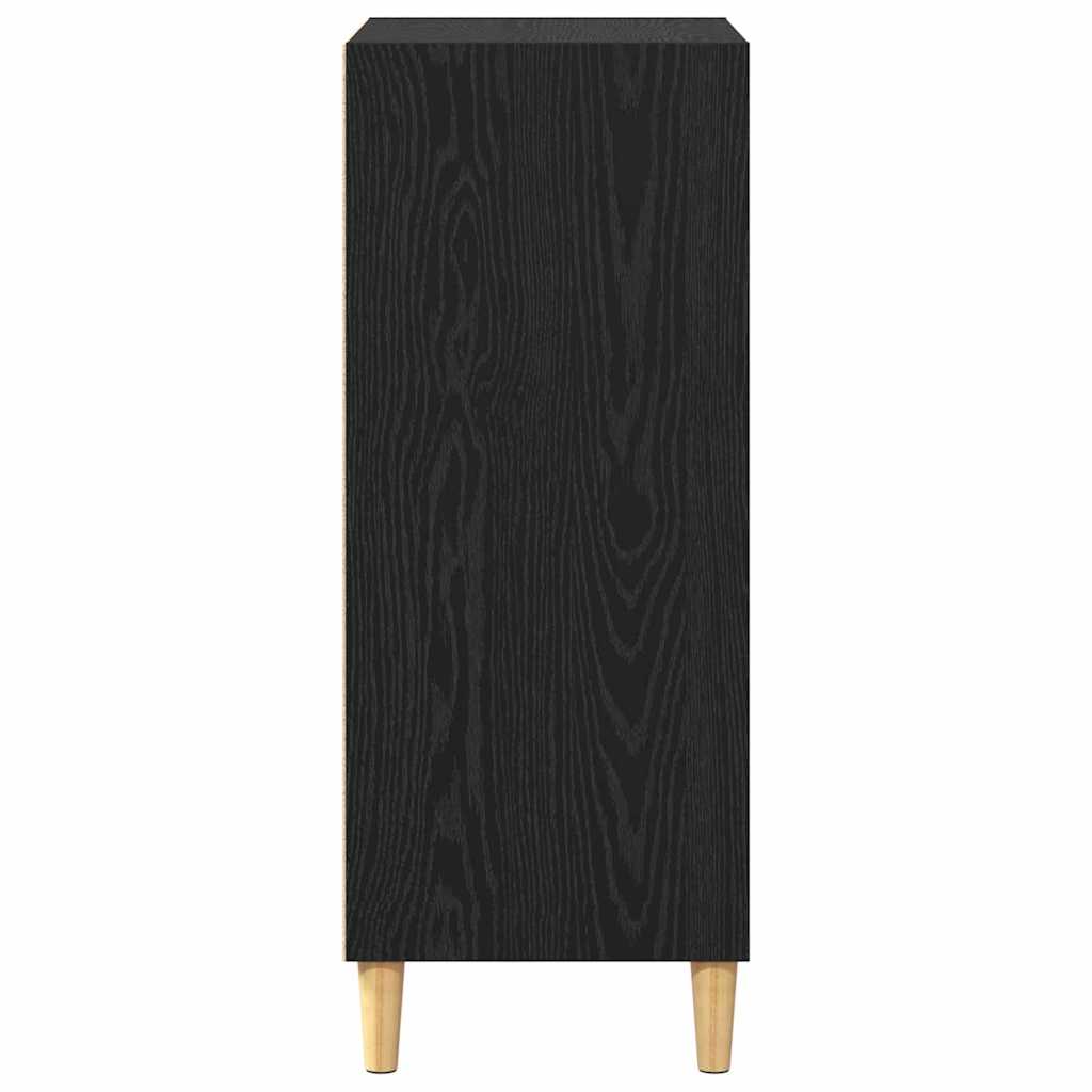 vidaXL Πλαϊνό γραφείο Μαύρη Οξυά 57 x 35 x 89.5 εκ Επεξεργασμένο ξύλο
