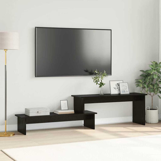 vidaXL Σετ επίπλου τηλεόρασης Επιτοίχιο Μαύρη Οξυά 180 x 30 x 43 εκ.