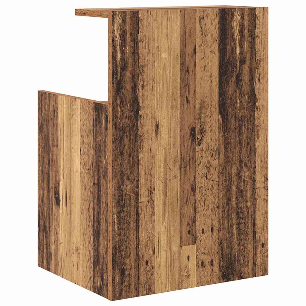vidaXL Κομοδίνο Παλιό ξύλο 40 x 35 x 60 εκ. Επεξεργασμένο ξύλο