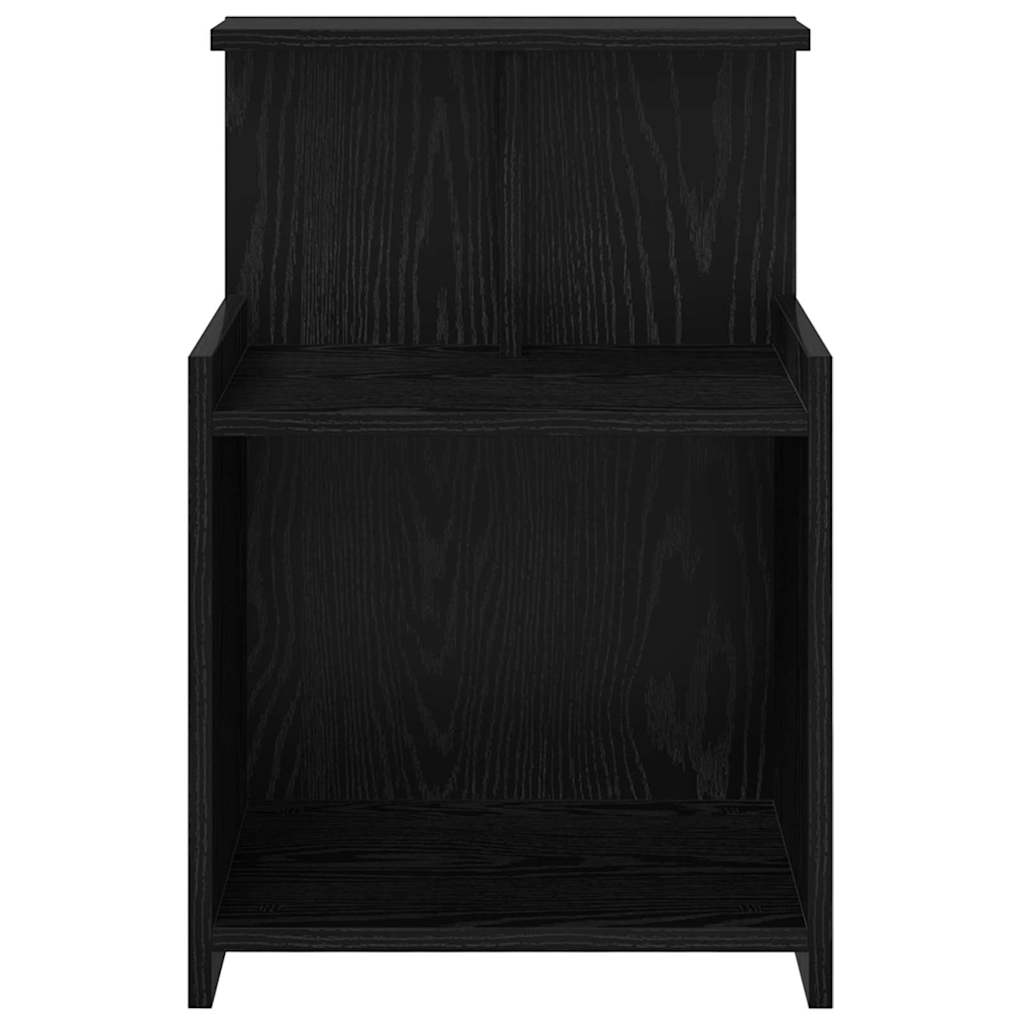 vidaXL Κομοδίνο Μαύρη Οξυά 40 x 35 x 60 εκ. Επεξεργασμένο ξύλο