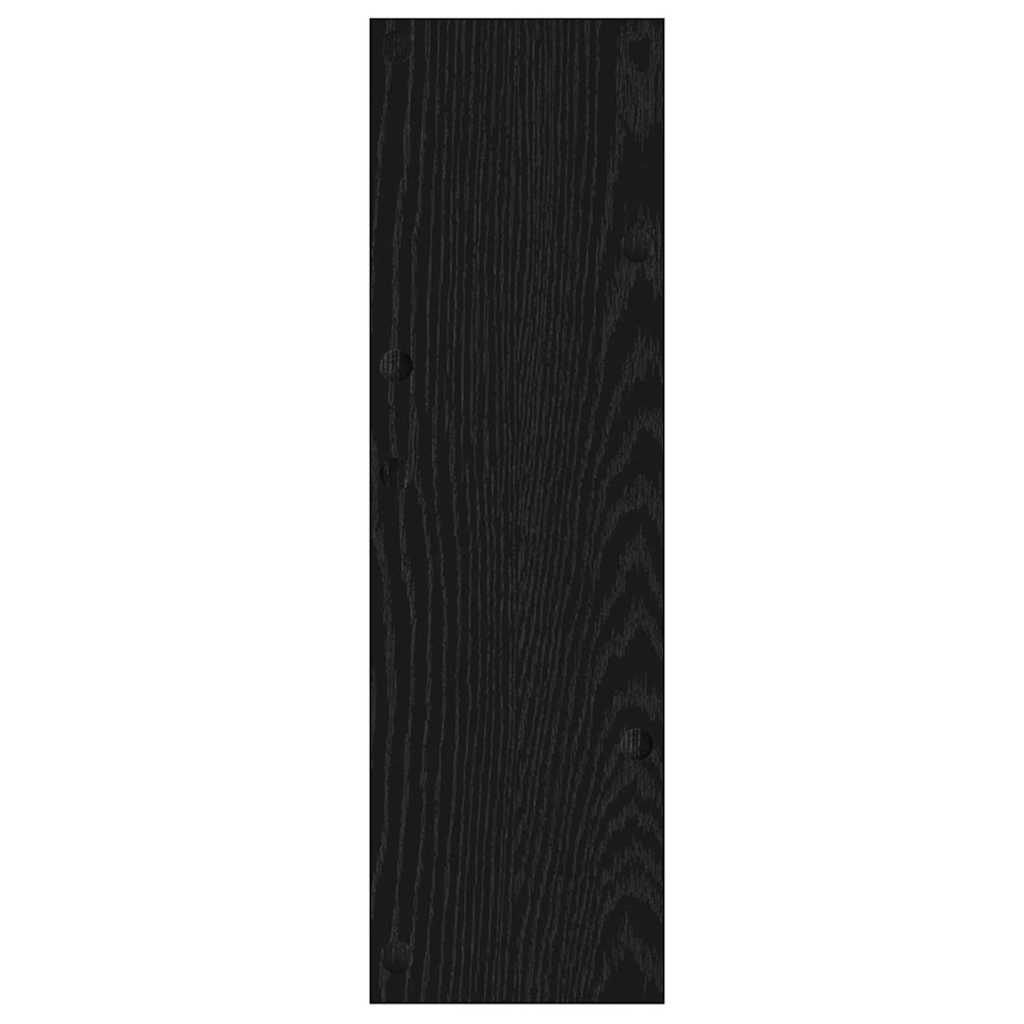 vidaXL Ντουλάπα παπουτσιών τοίχου Άλλο Μαύρη δρυς Επεξεργασμένο ξύλο