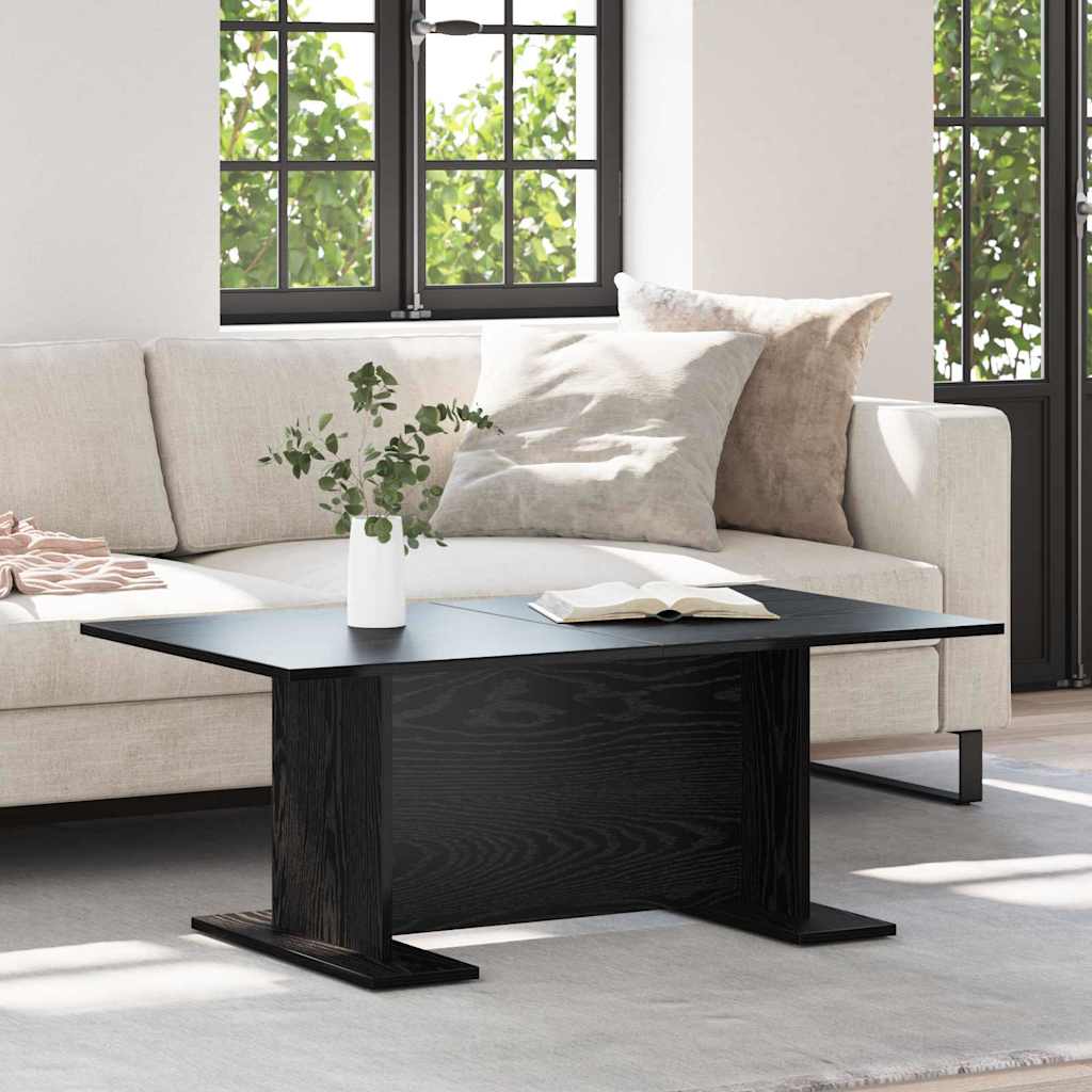vidaXL Τραπεζάκι σαλονιού Μαύρη δρυς 103.5 x 60 x 40 εκ