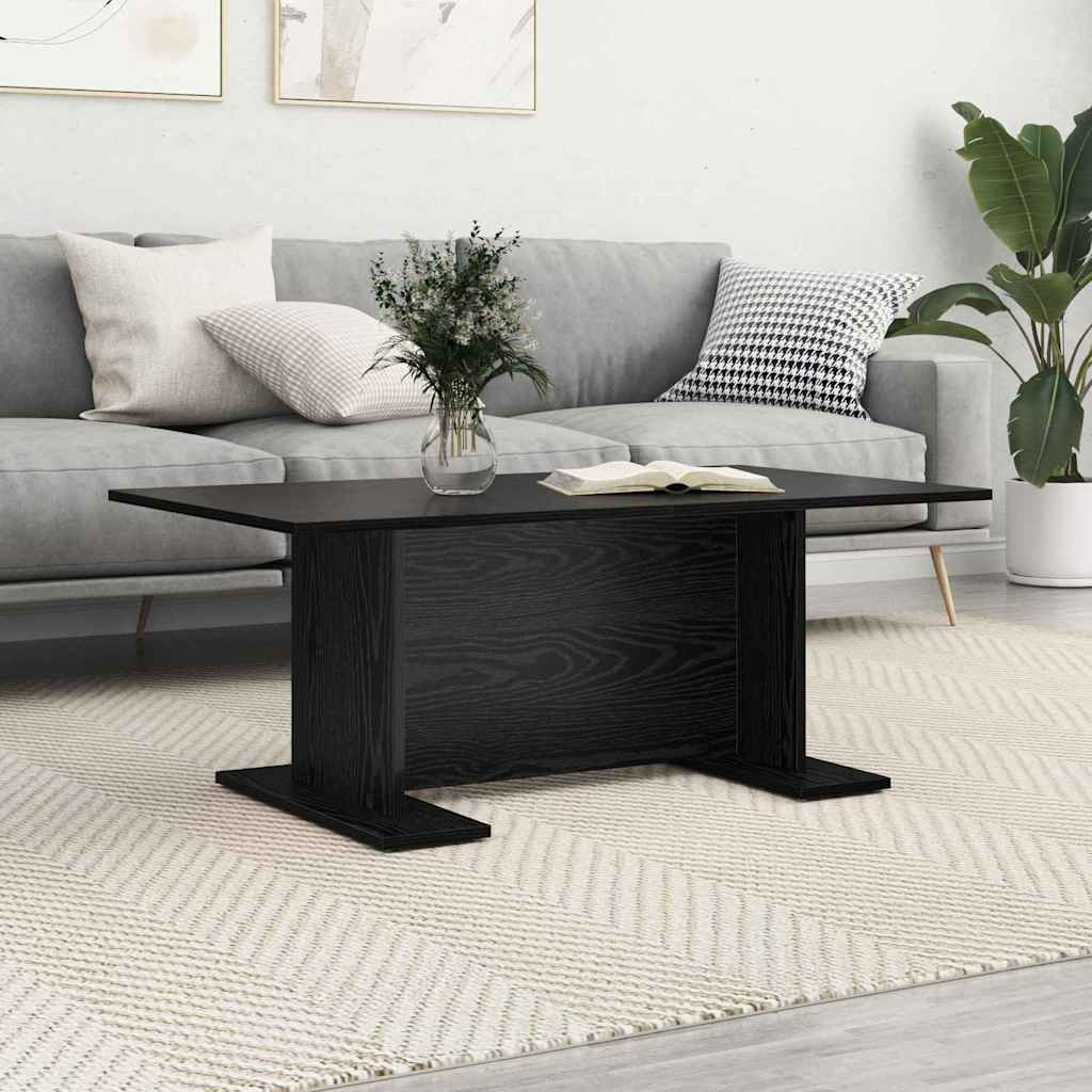 vidaXL Τραπεζάκι σαλονιού Μαύρη δρυς 103.5 x 60 x 40 εκ