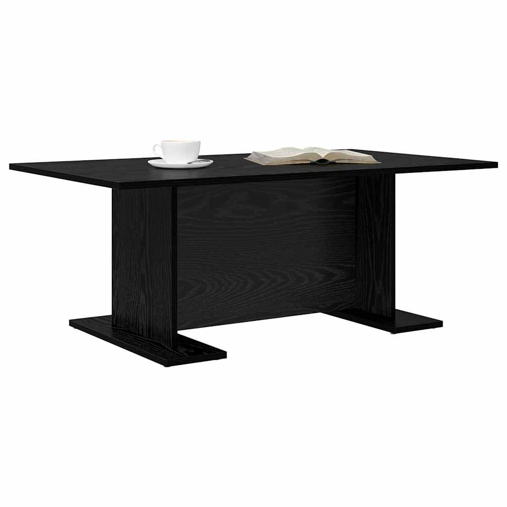 vidaXL Τραπεζάκι σαλονιού Μαύρη δρυς 103.5 x 60 x 40 εκ