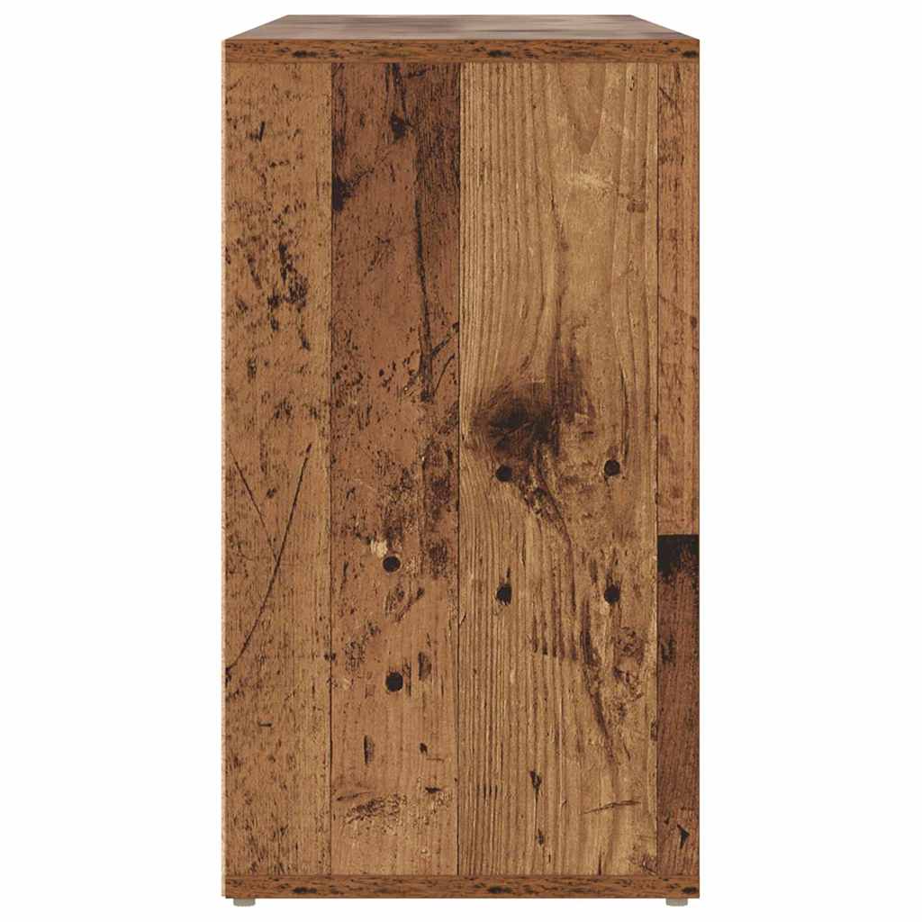 vidaXL Πάγκος για παπούτσια με ράφι Παλιό ξύλο 103 x 30 x 54,5 εκ