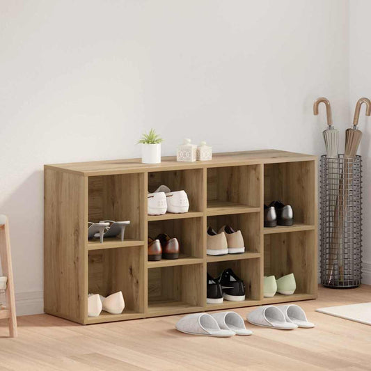 vidaXL Πάγκος για παπούτσια με ράφι Artisan Oak 103 x 30 x 54,5 εκ