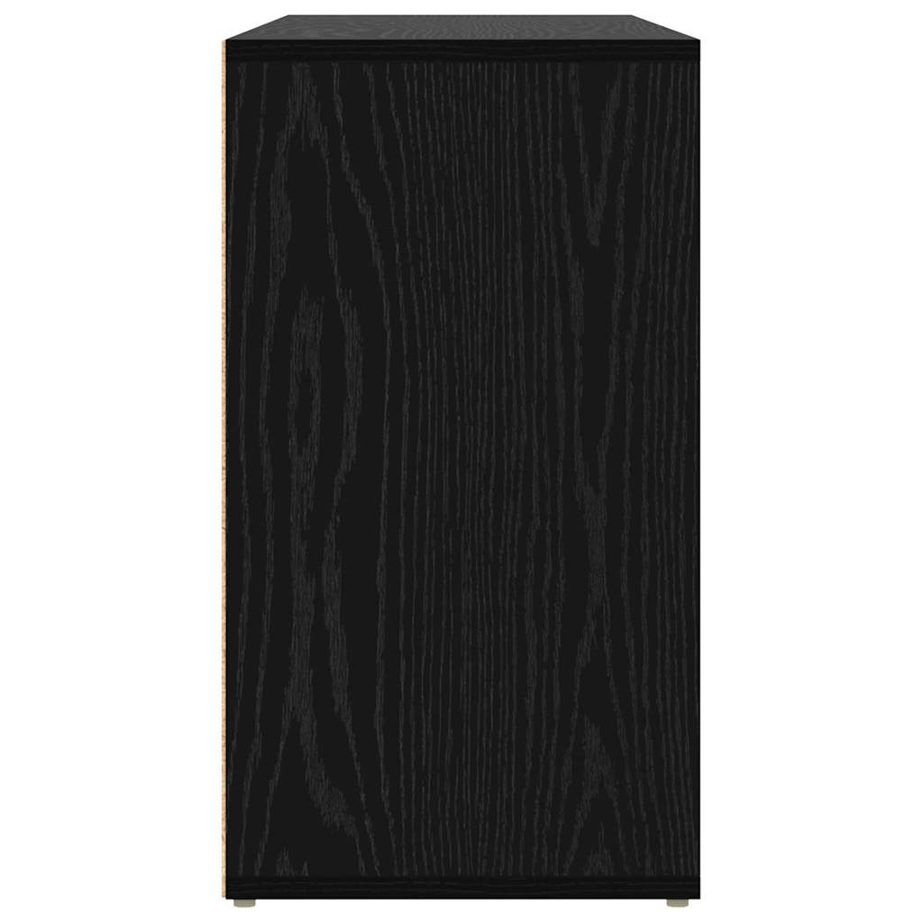 vidaXL Πάγκος για παπούτσια με ράφι Μαύρη Οξυά 103 x 30 x 54,5 εκ