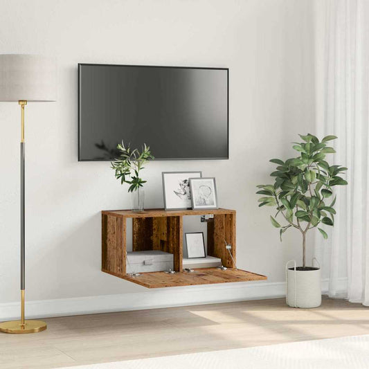 vidaXL Σετ επίπλου τηλεόρασης Καφέ 60 x 30 x 30 cm Επεξεργασμένο ξύλο