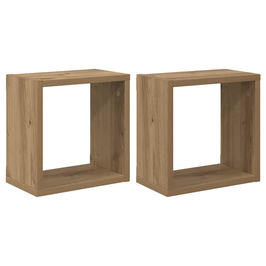 vidaXL Ράφια Τοίχου με ράφι Επιτοίχιο Artisan Oak Επεξεργασμένο ξύλο