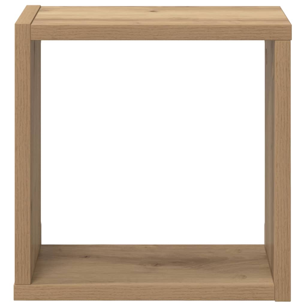vidaXL Ράφια Τοίχου με ράφι Επιτοίχιο Artisan Oak Επεξεργασμένο ξύλο