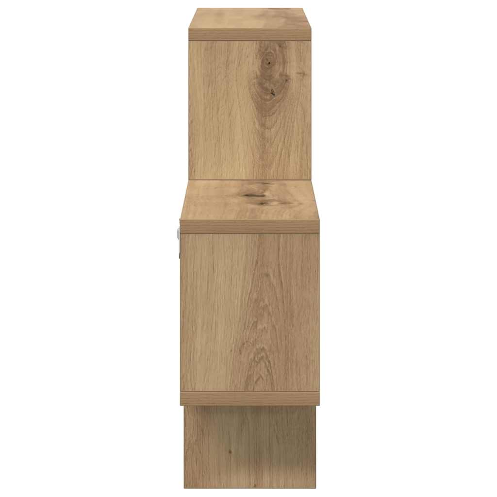 vidaXL Ράφι Τοίχου artisan δρυς 82 x 15 x 51 εκ Επεξεργασμένο ξύλο