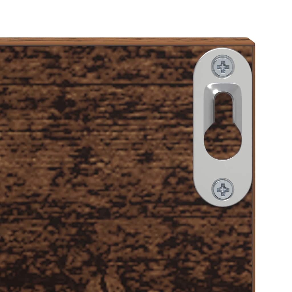 vidaXL Ράφι Τοίχου με ράφι 2 pcs Παλιό Ξύλο 80 x 11,5 x 18 εκ