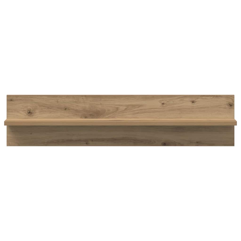 vidaXL Ράφι Τοίχου με ράφι 2 pcs Artisan Oak 80 x 11,5 x 18 εκ