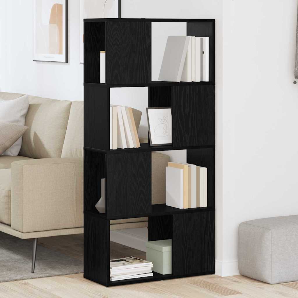 vidaXL Σετ επίπλου τηλεόρασης Επιτοίχιο Μαύρο 60 x 24 x 125,5 εκ